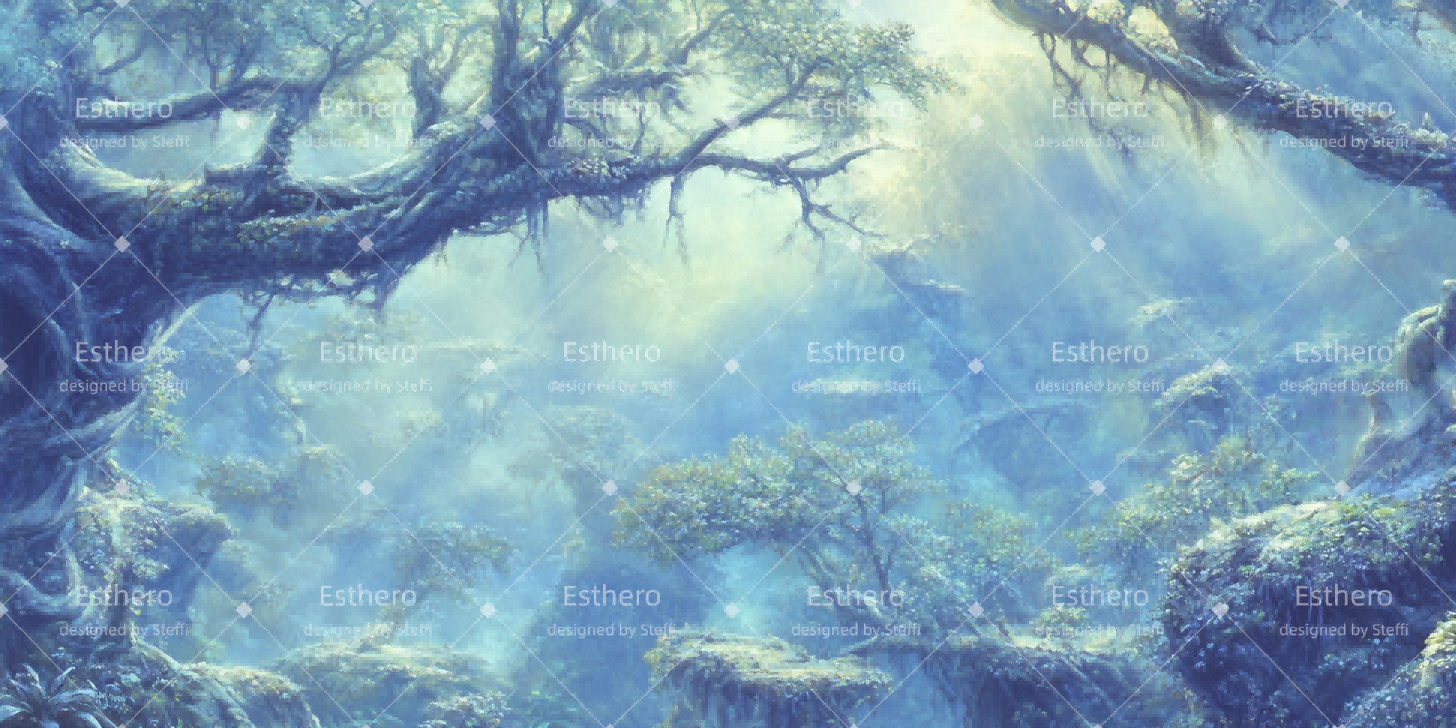 Fond de Scène Jungle Brumeuse CSH510-T98