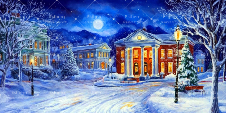 Fond de Scène Village D’Hiver CSH511-T47