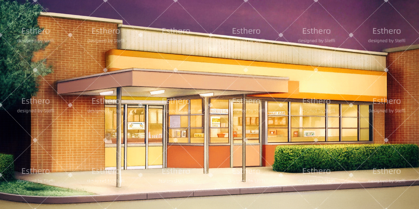 Toile de fond Theatre Entrée De Cantine Scolaire CSH511-T57