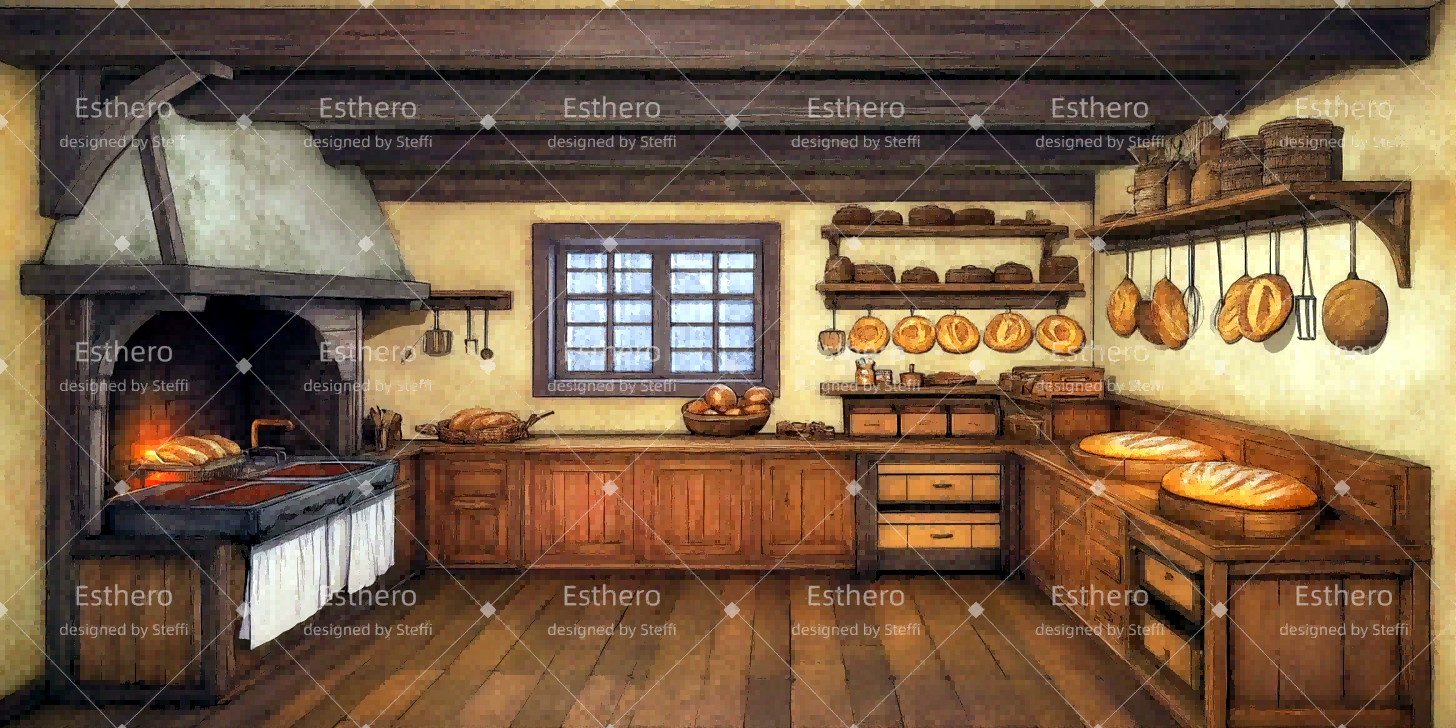 Fond de Scene Intérieur De Boulangerie CSH511-T72