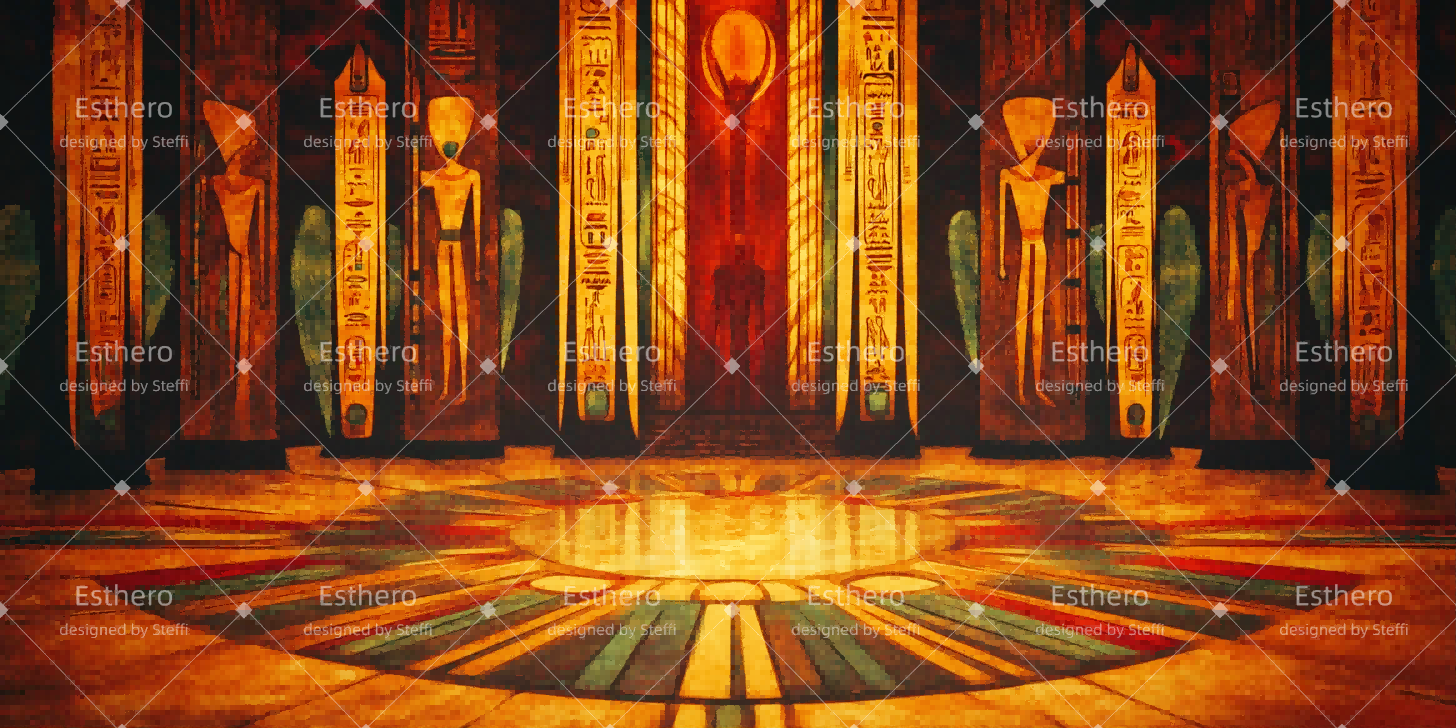 Fond de Scène Personnalisé Intérieur Du Palais Du Pharaon CSH511-T79