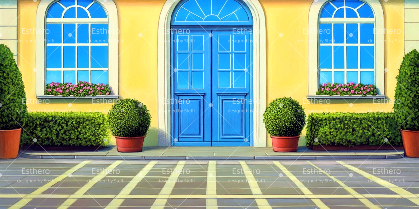 Fond de Scène Entrée de la villa CSH511-T94