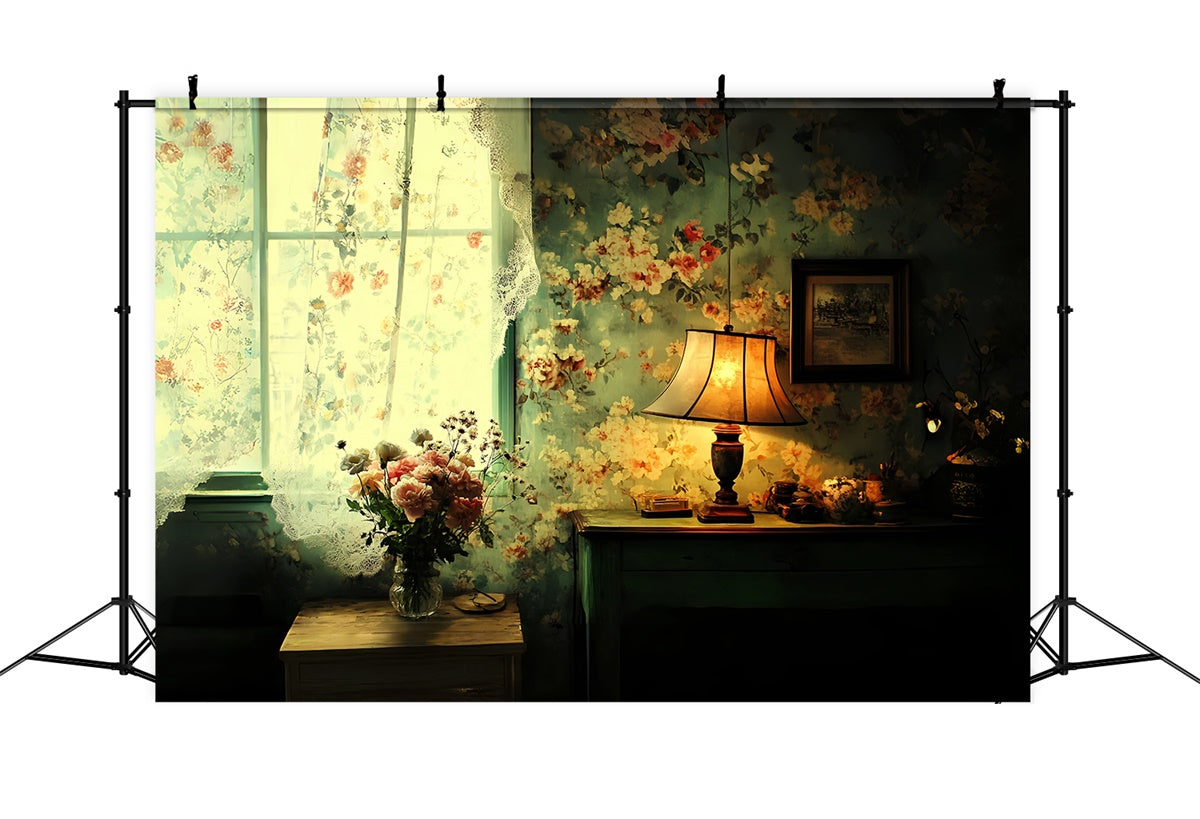Toile de fond Vintage Classique Soirée Florale CSH57-118