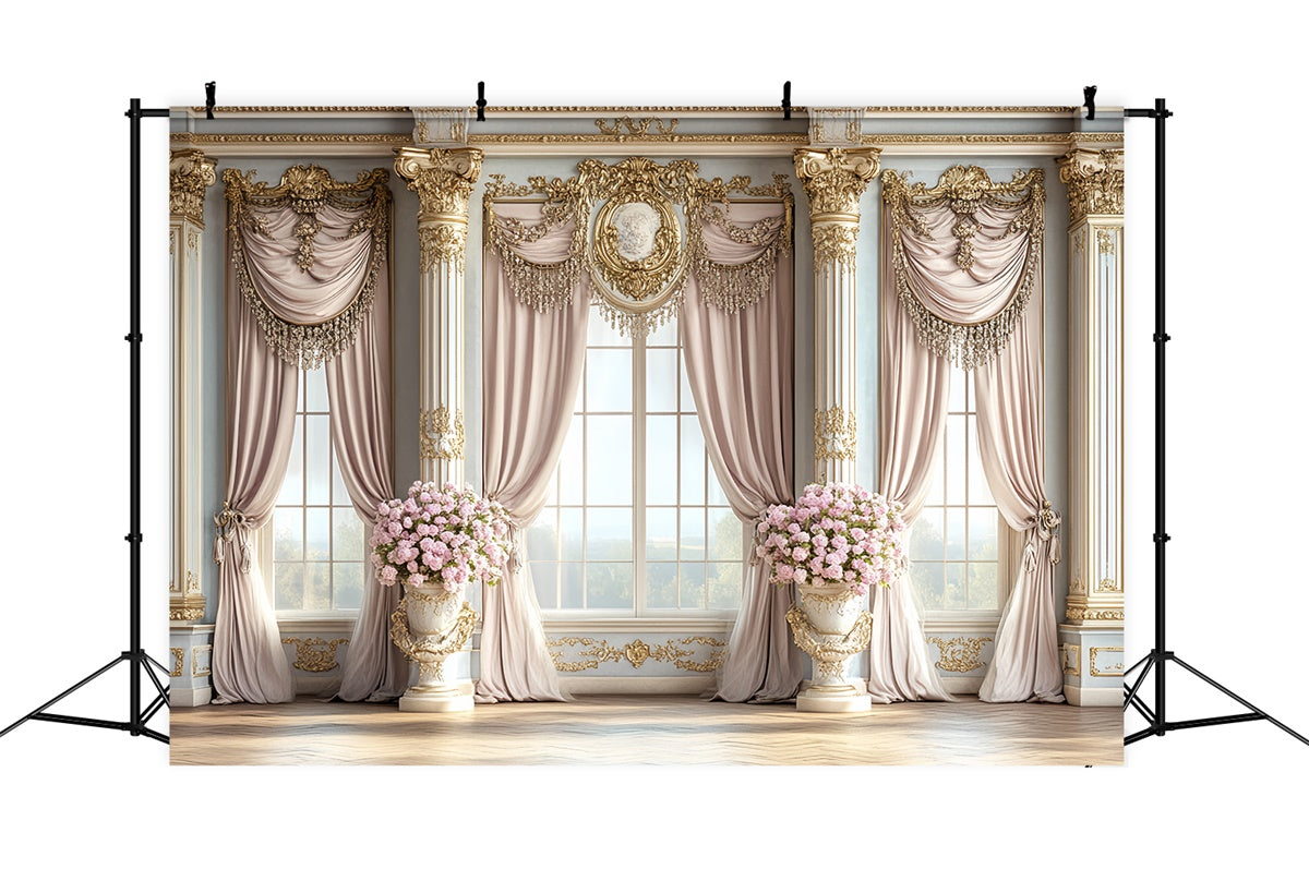Toile de fond Vintage Photo Salle Bal Pastel Rococo CSH57-128