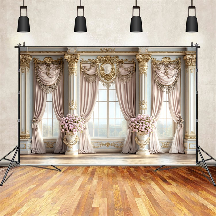 Toile de fond Vintage Photo Salle Bal Pastel Rococo CSH57-128