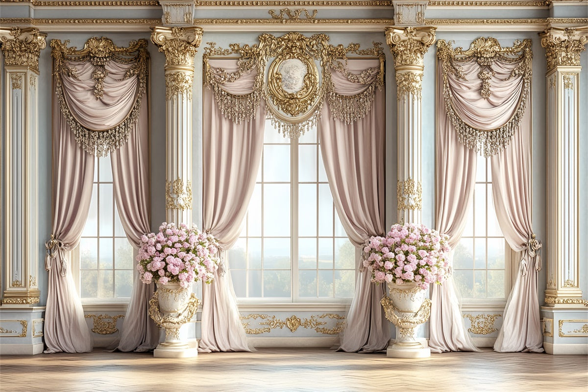 Toile de fond Vintage Photo Salle Bal Pastel Rococo CSH57-128
