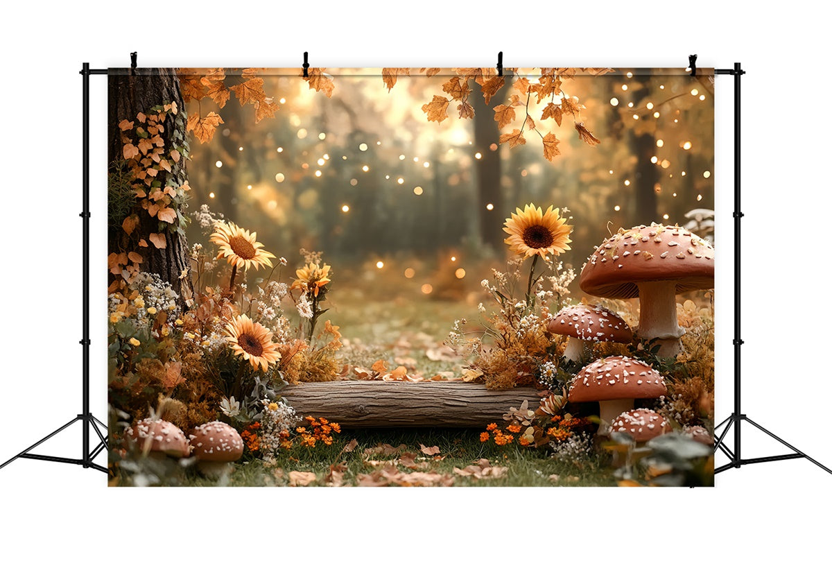 Toile de fond Forêt Automne Coin Tournesol CSH57-156