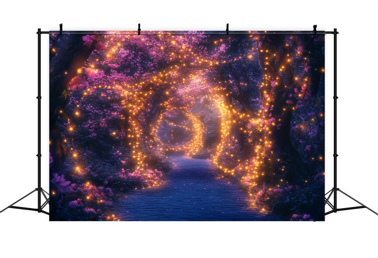 Toile de fond Forêt Enchantée Fleur Lueur Scintillante CSH57-170