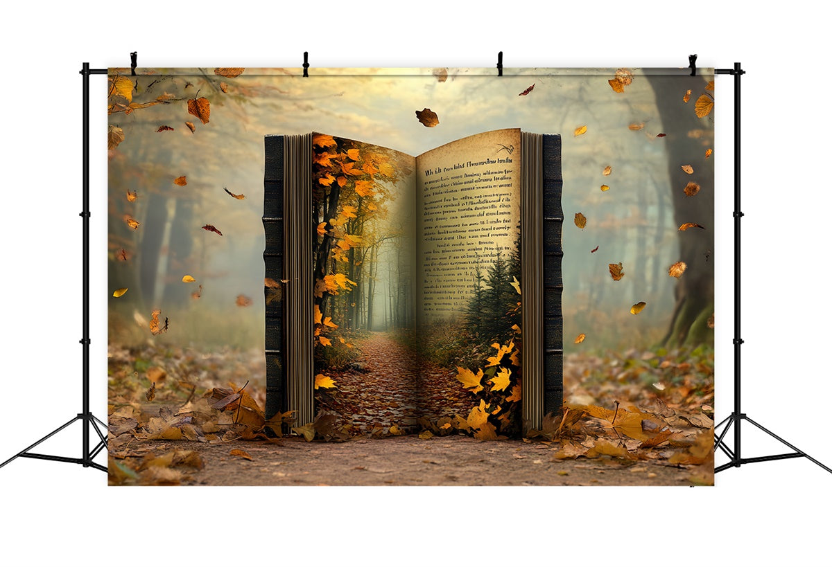 Toile de fond Automne Feuilles Forêt Enchantée Conte CSH57-182