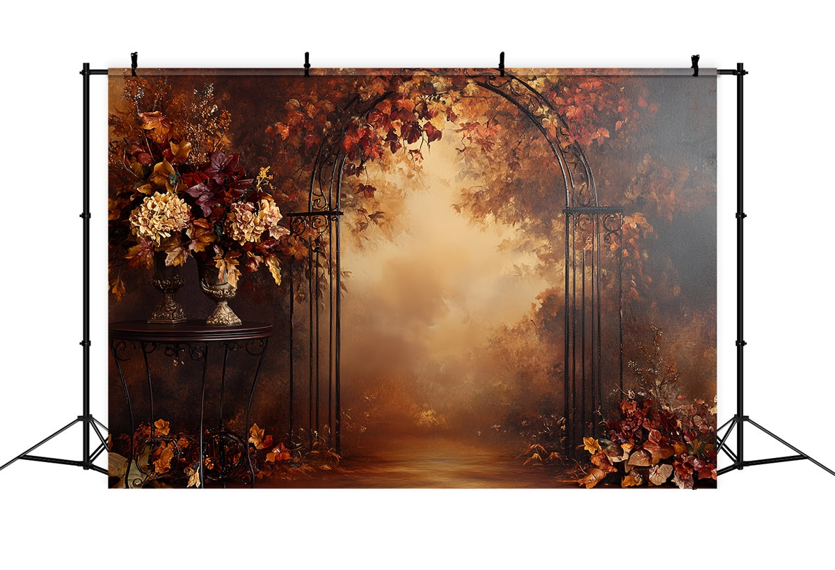 Toile de fond Photo Automne Romance Arceau Fer CSH57-185