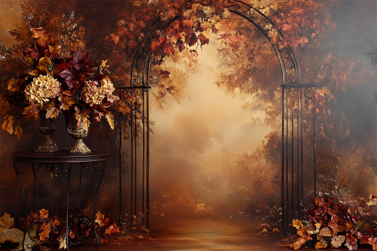 Toile de fond Photo Automne Romance Arceau Fer CSH57-185