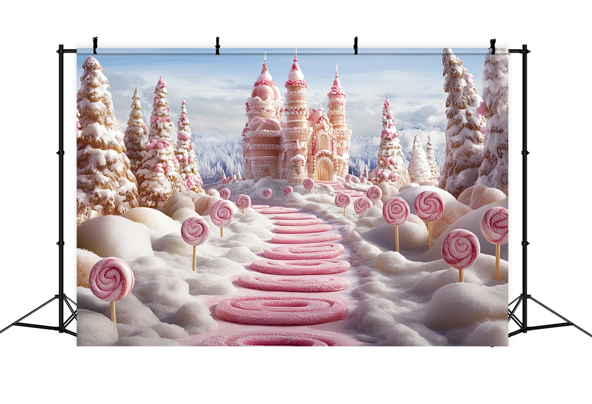 Toile de fond Hiver Château d’Hiver Sucre d’Orge CSH57-208