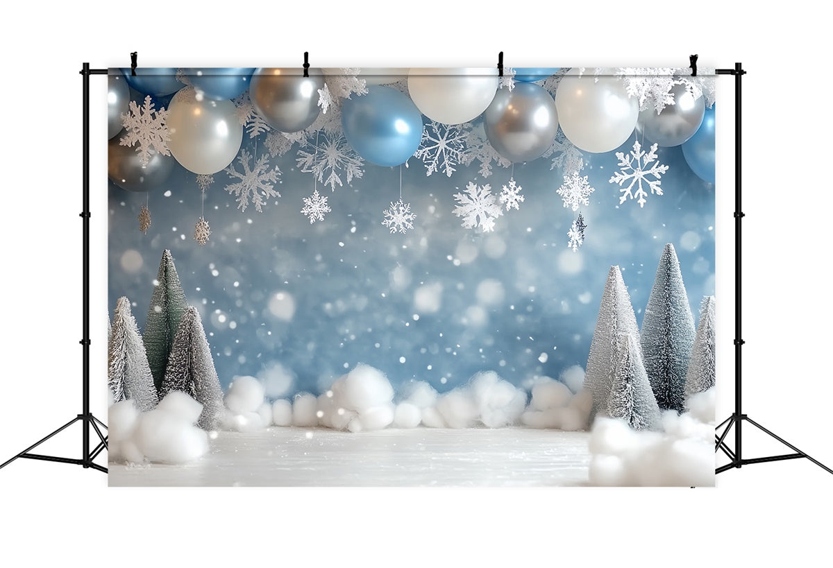 Toile de fond Hiver Arche de Ballons Joie de Neige CSH57-227