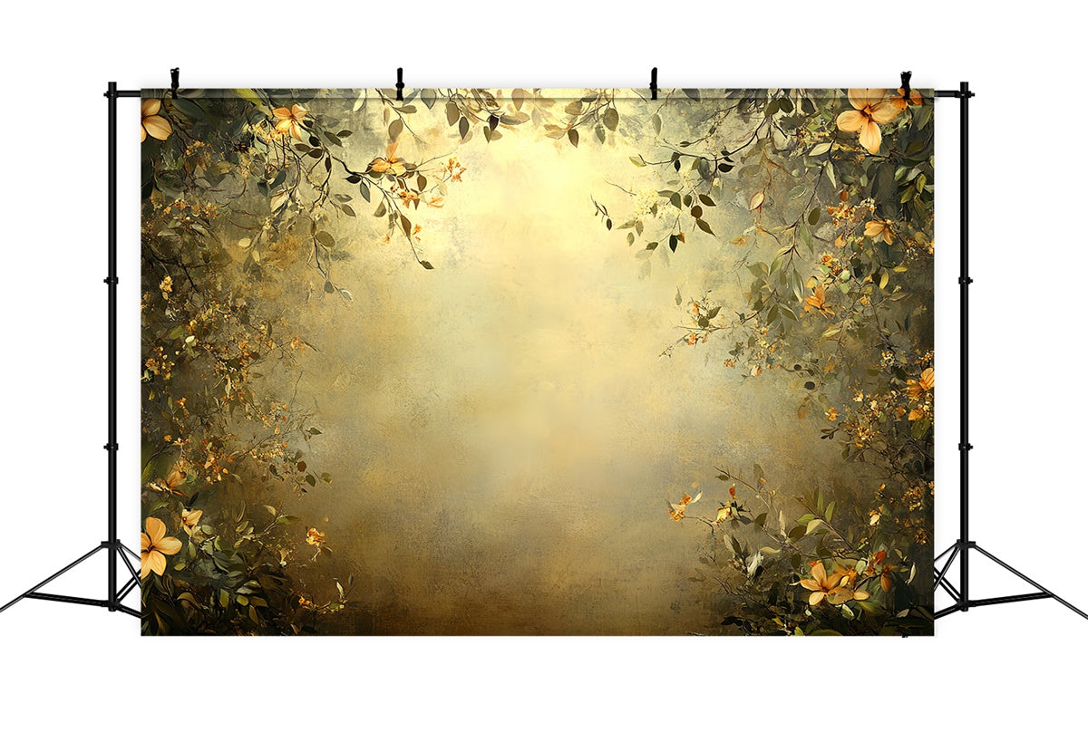 Toile de fond Beaux-Arts Cadre Vintage en Fleurs Tissu CSH57-256
