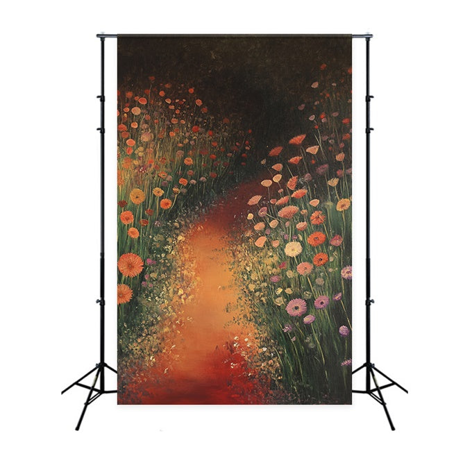 Toile de fond Peinture Sentier Fleur Rêverie Vidéo CSH57-262