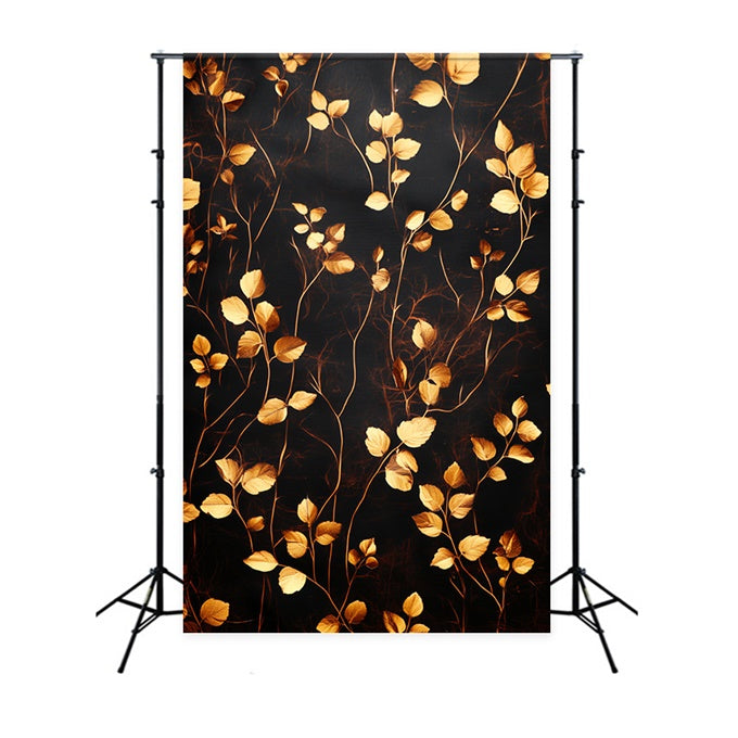 Toile de fond Photographie Beaux-Arts Feuille Luxe Dorée CSH57-264