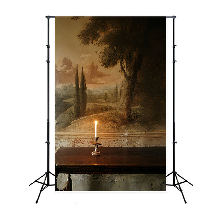 Toile de fond Artistique Mur Souvenir Bougie Drap CSH57-273