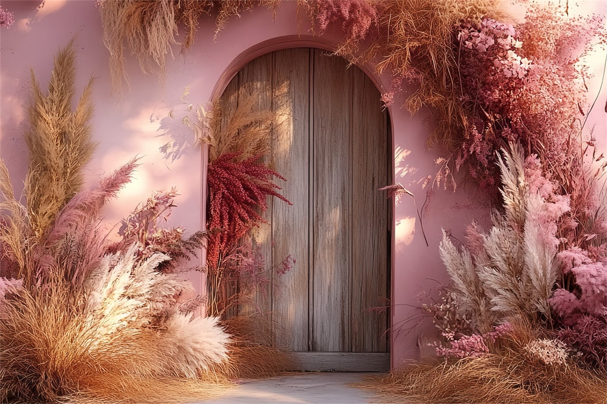 Toile de fond bohème photo Arche Floraison Coucher de Soleil CSH57-301