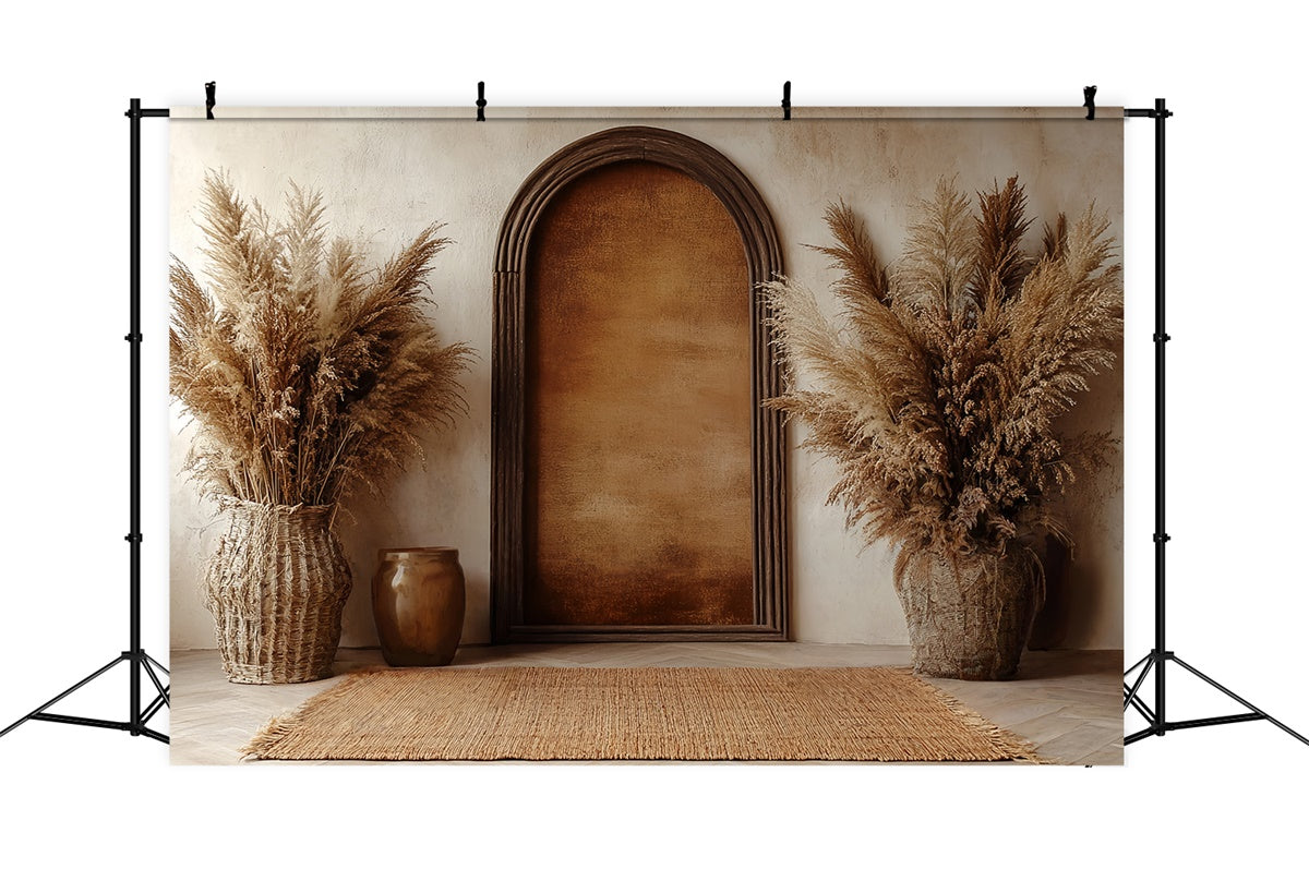 Toile de fond bohème Scène Arche Pampas Photographie CSH57-305