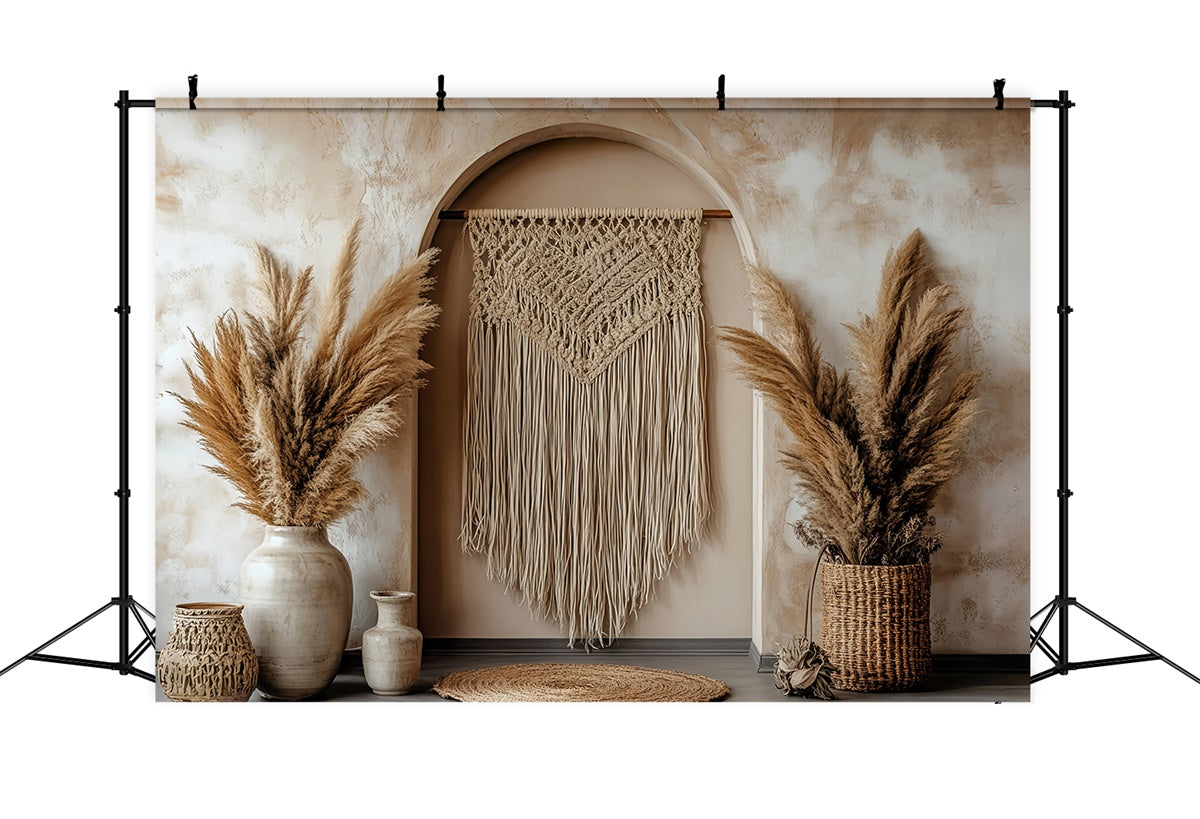 Toile de fond photo bohème Coin Macramé Arche Bohème CSH57-308