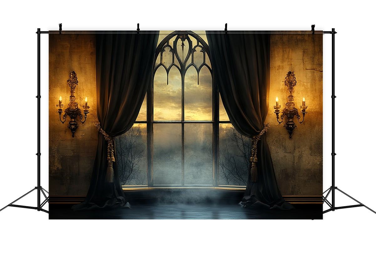 Toile de fond Photo Halloween Fenêtre Gothique Crépuscule CSH57-65