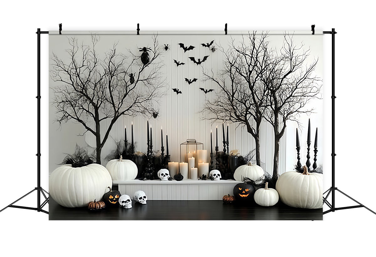 Toile de fond Photo Halloween Chauves-Souris Bougies Malédictions CSH57-69