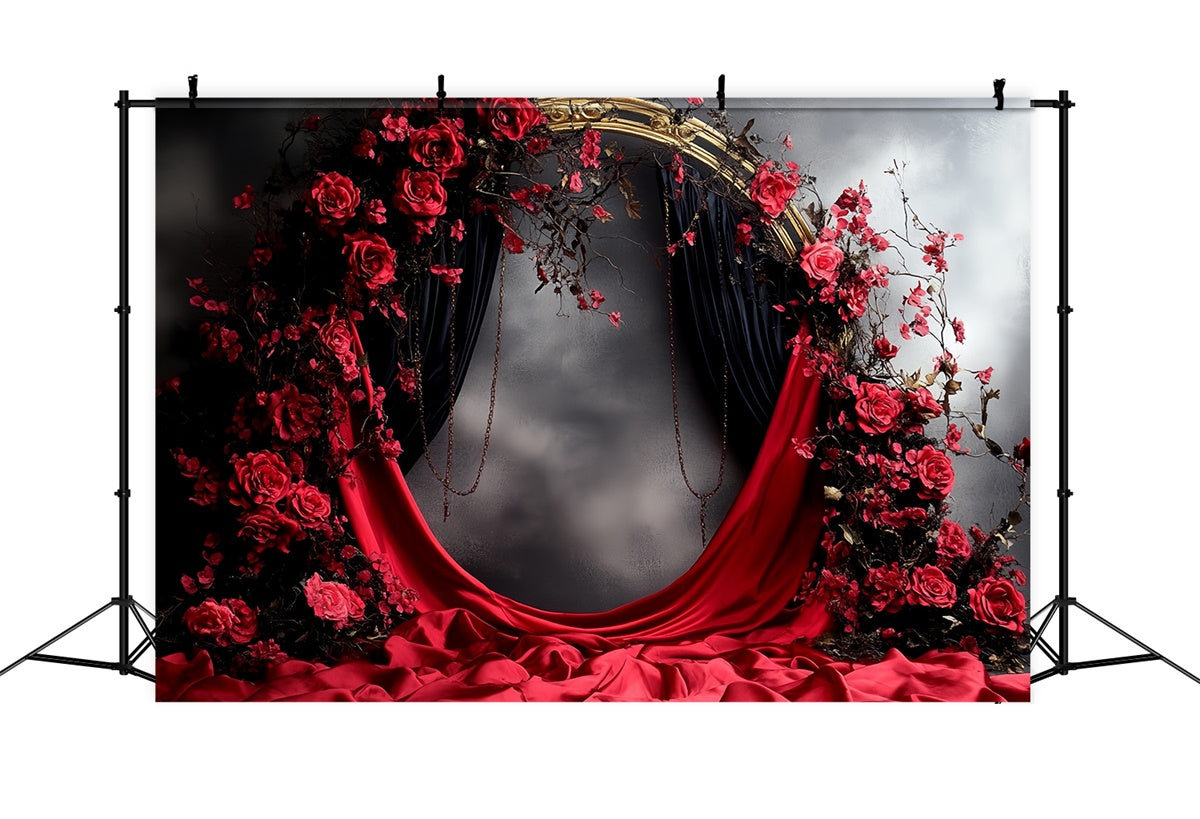 Toile de fond Vintage Rétro Romance Écarlate Arche Photo CSH57-85