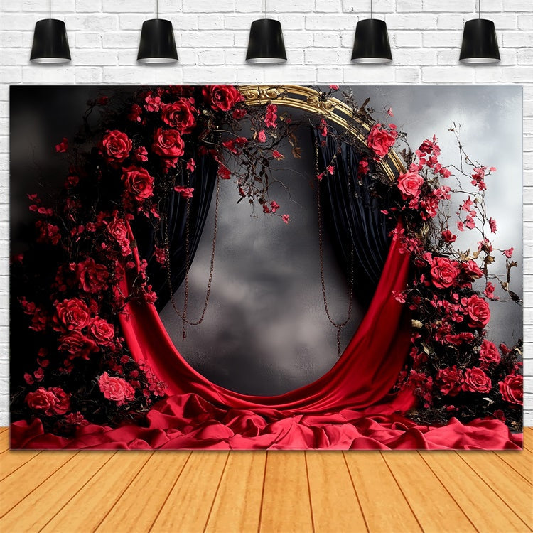 Toile de fond Vintage Rétro Romance Écarlate Arche Photo CSH57-85