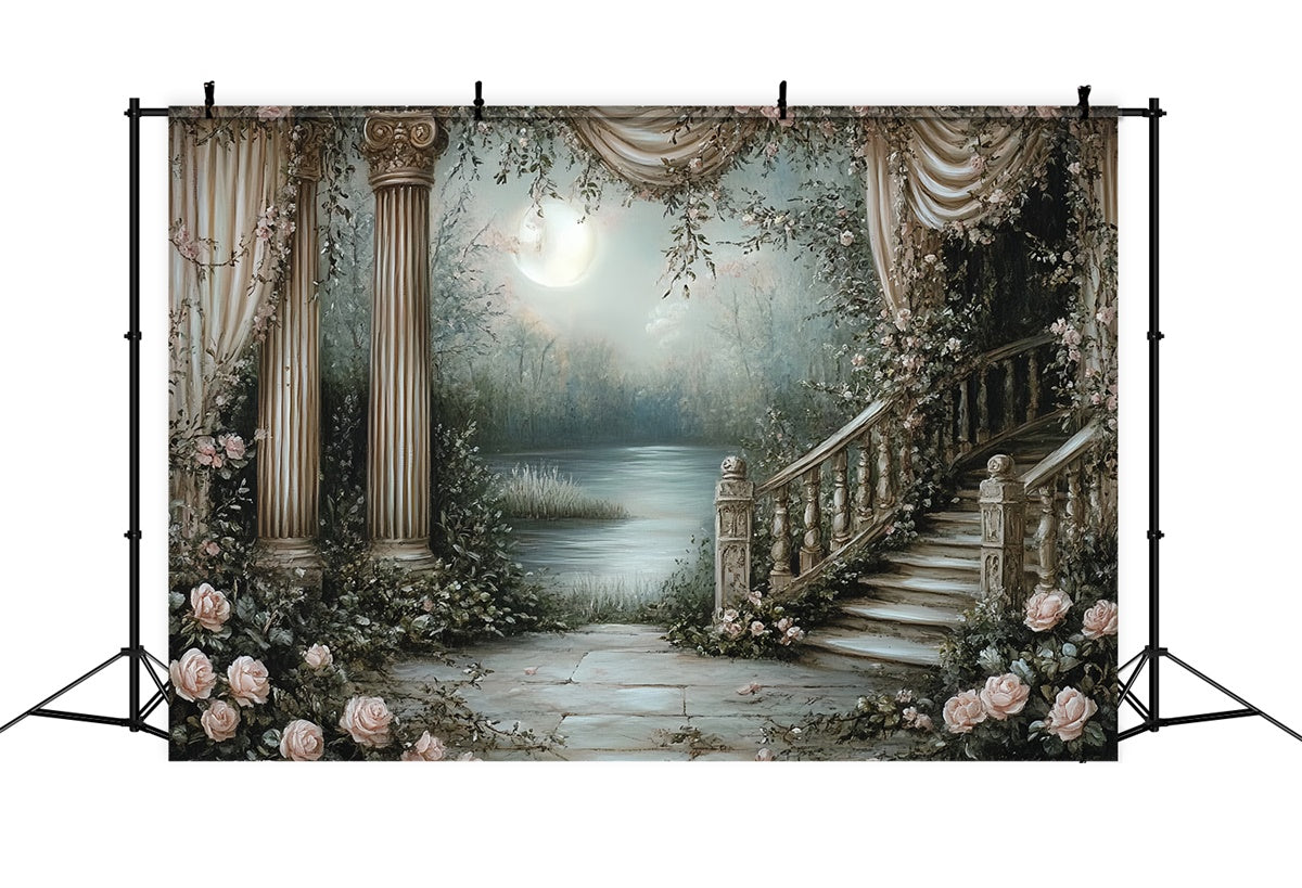 Toile de fond Vintage Jardin Enchanté Clair Lune CSH57-95