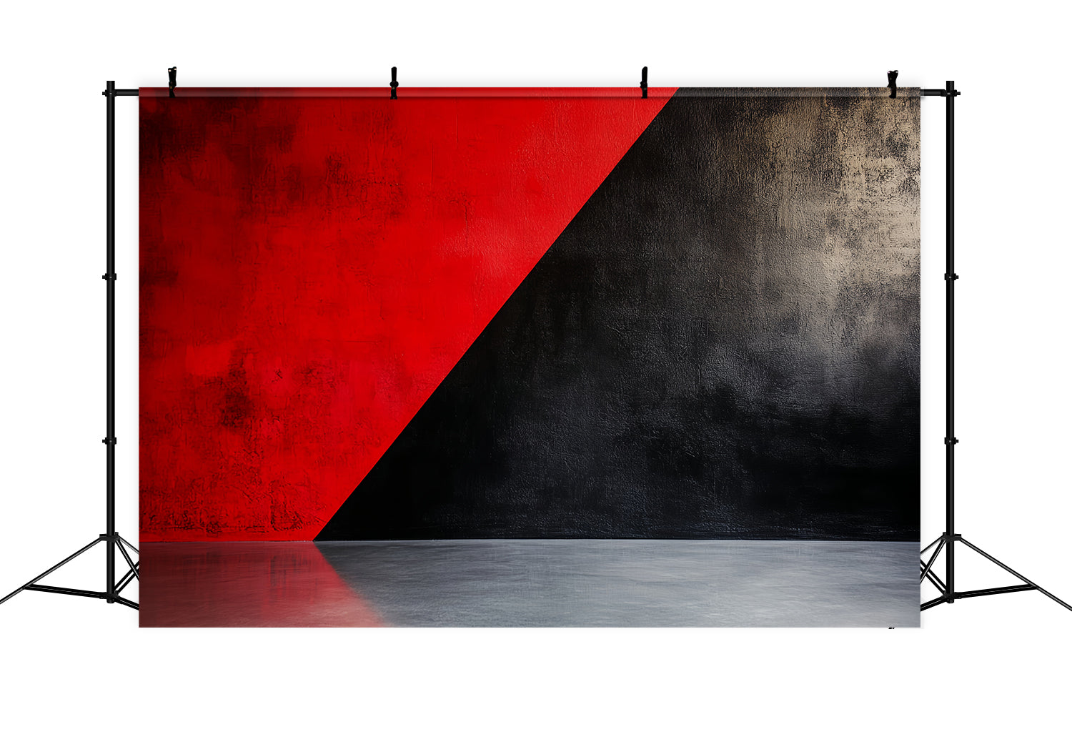 Toile de fond Abstrait Contraste Géométrique Rouge Noir Photographie CSH58-150
