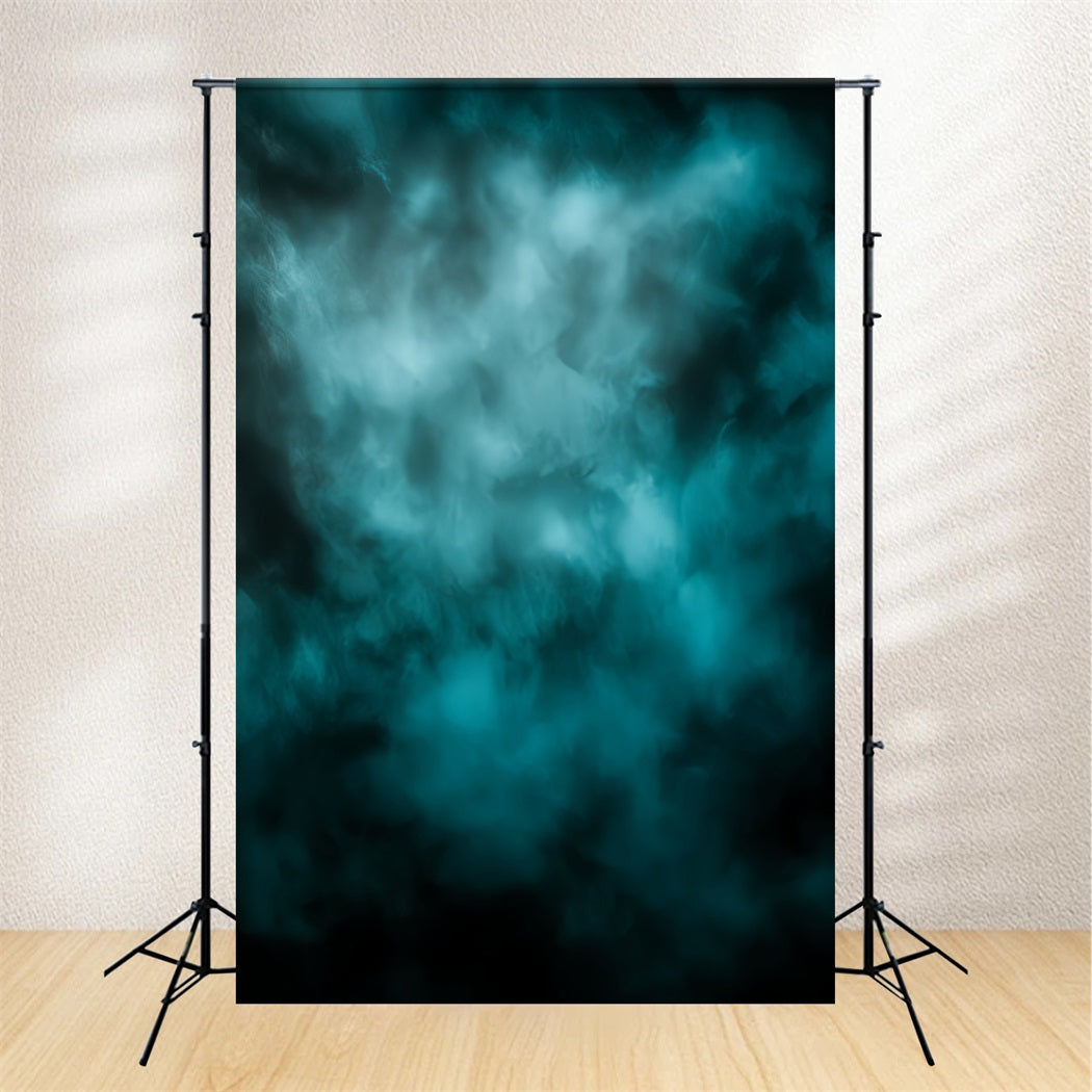Toile de fond Abstrait Texture Fumée Aqua Sombre Photographie CSH58-173