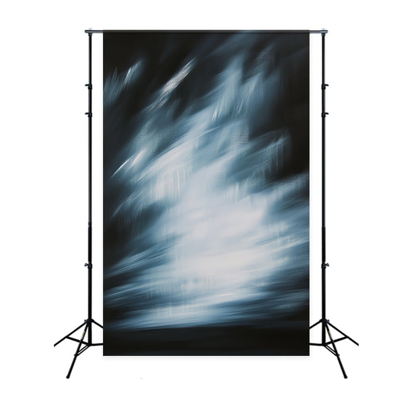 Toile de fond Abstrait Mouvement Lumière Traînées Bleues Photo CSH58-174