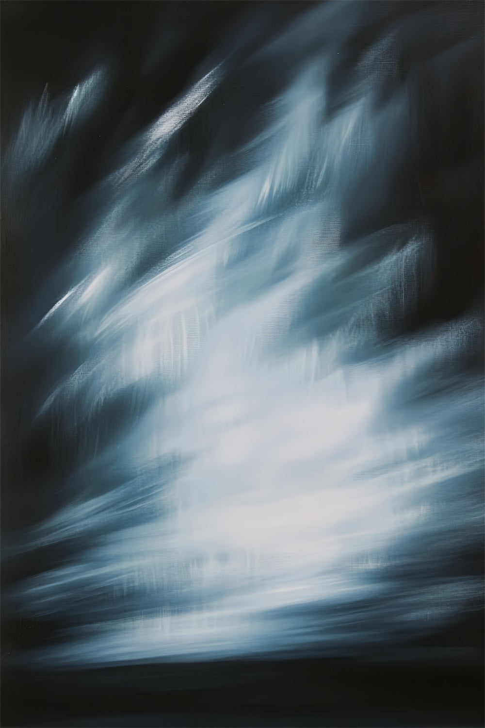 Toile de fond Abstrait Mouvement Lumière Traînées Bleues Photo CSH58-174