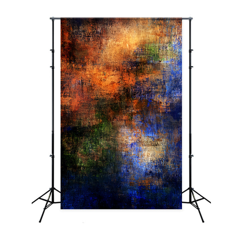 Toile de fond Abstrait Couches Indigo Braise Rustique Photo CSH58-178