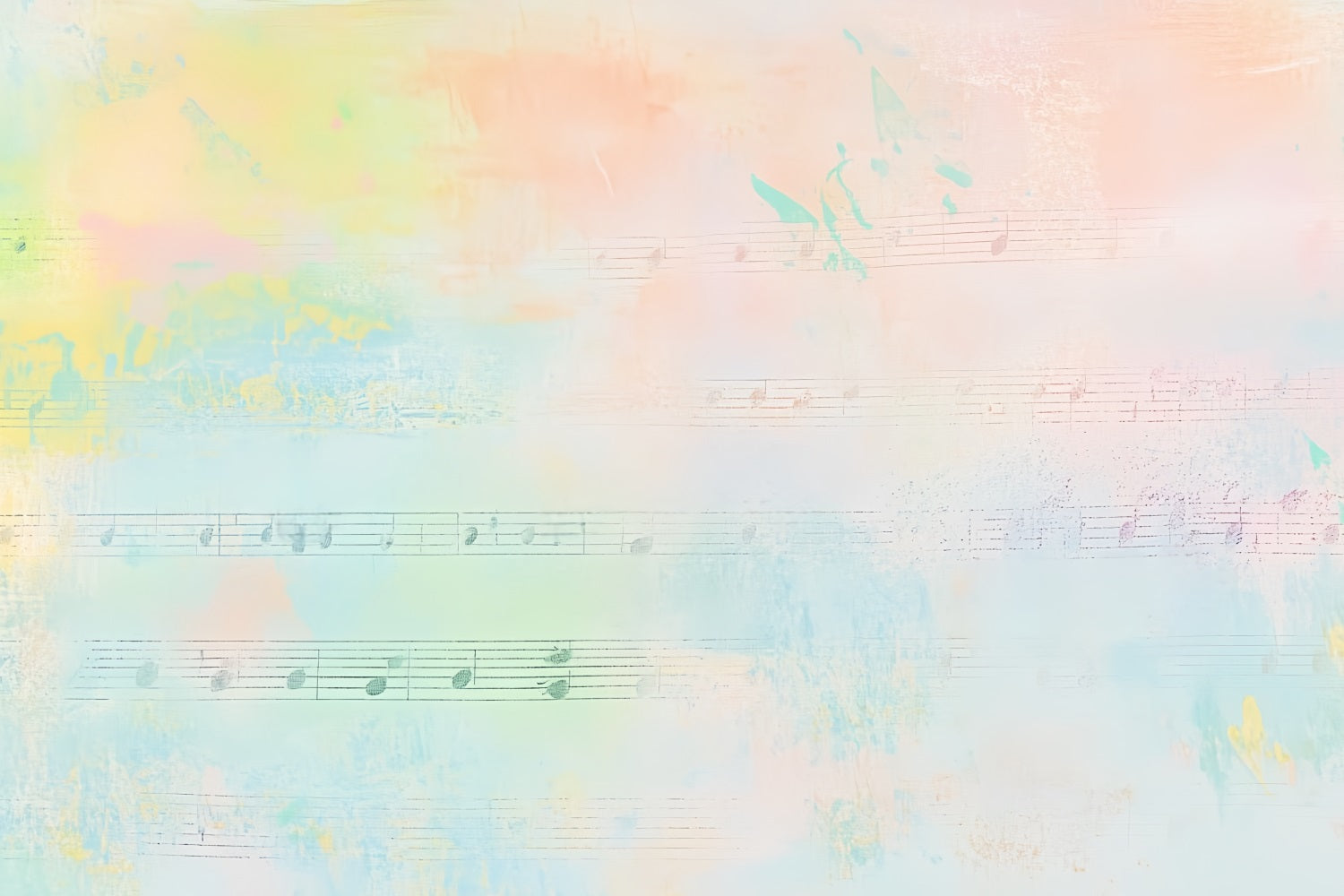 Toile de fond Abstrait Texture Notes de Musique Pastel CSH58-191