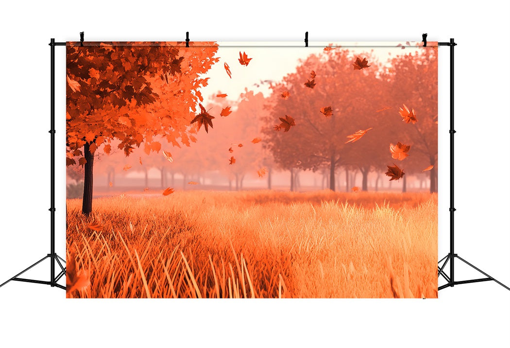 Toile de fond Automne Nature Feuilles Tombantes Champ d’Automne CSH58-230