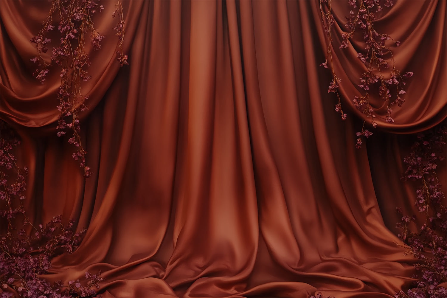 Toile de fond Boudoir Idées Draperie Satin Rustique Fleurs CSH58-248