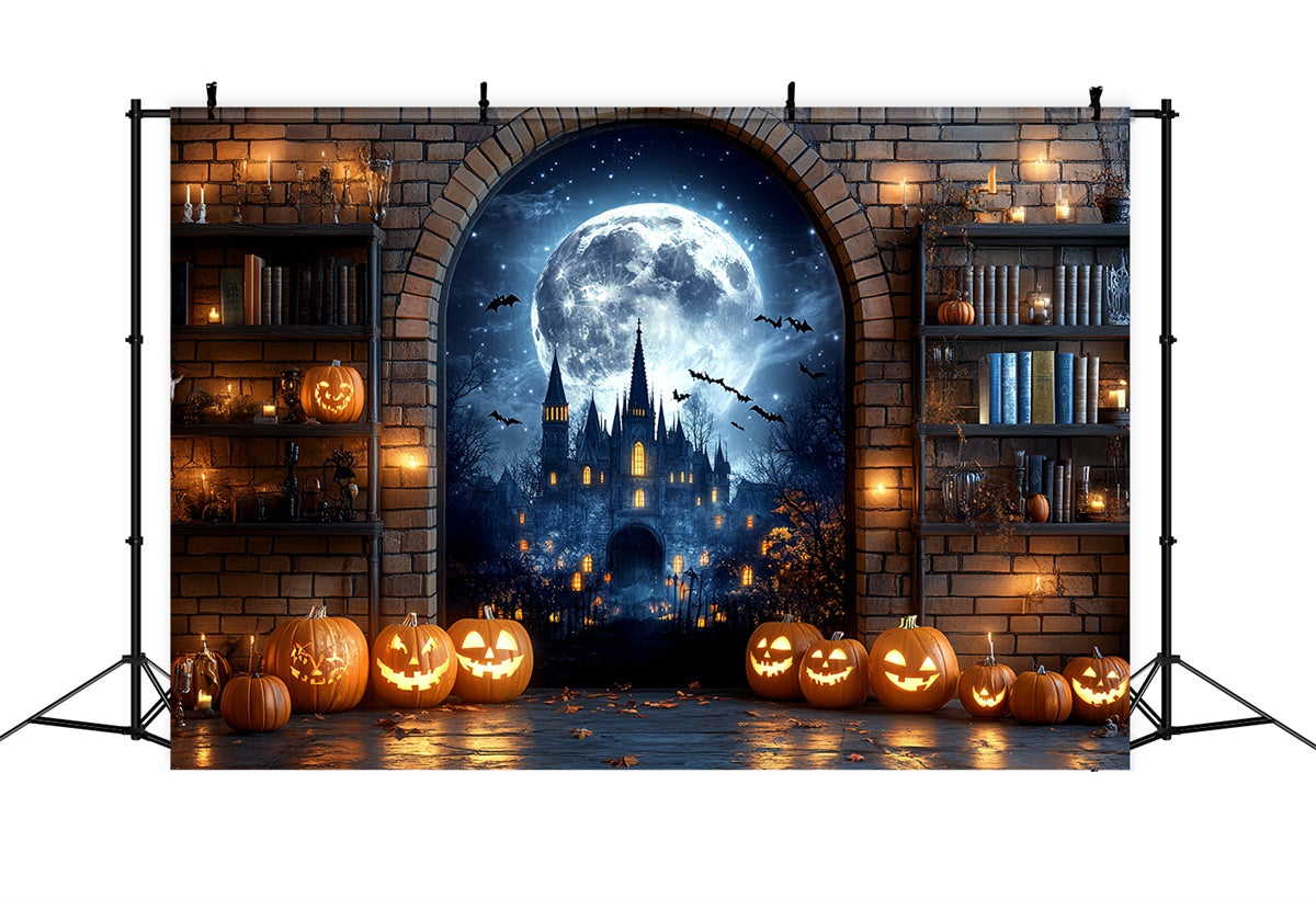 Toile de fond Idées Halloween Arche Château Hanté CSH6-108