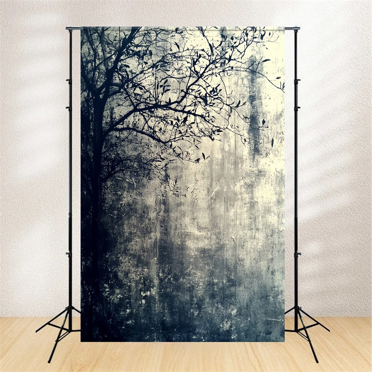 Toile de fond Halloween Texture Abstraite Arbre Hanté CSH6-114