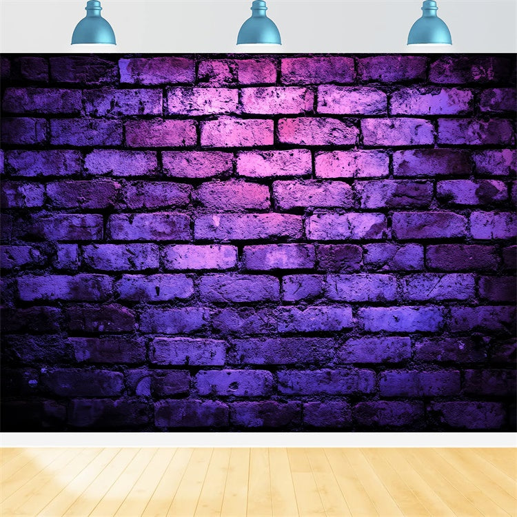 Toile de fond Mur de Brique Violet Rétro Texture CSH6-142