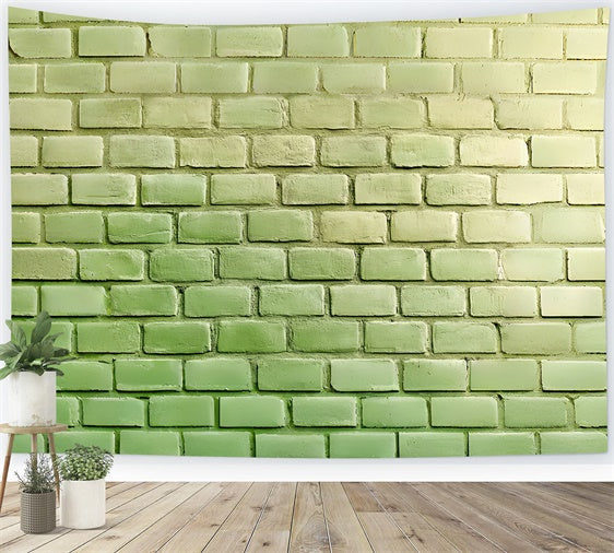 Toile de fond Photo Mur de Brique Sauge Douce CSH6-152