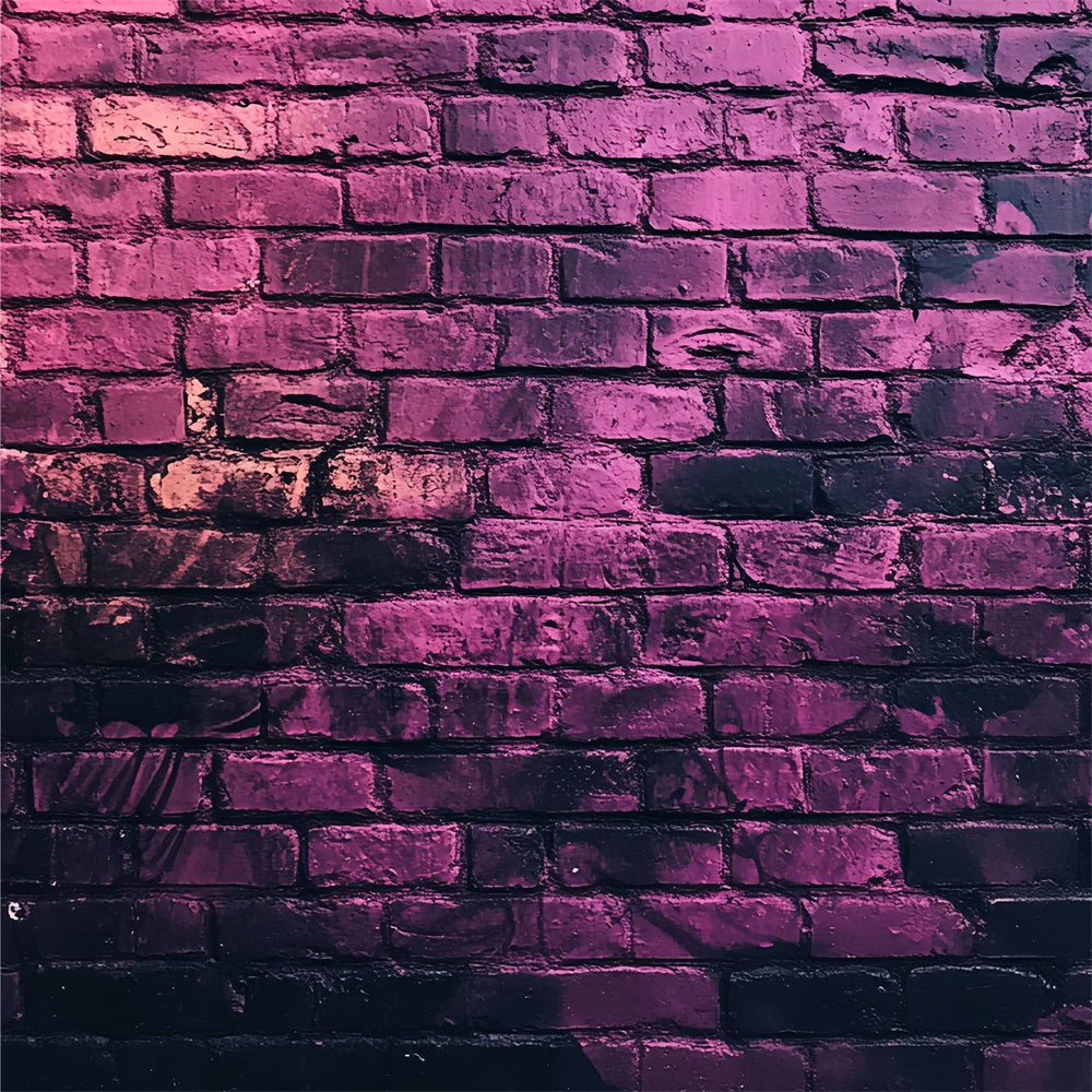 Toile de fond Mur de Brique Graffiti Violet de Minuit CSH6-158