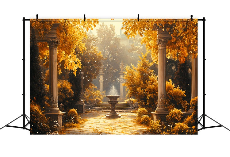 Toile de fond Photo Automne Cour Royale d’Automne CSH6-186