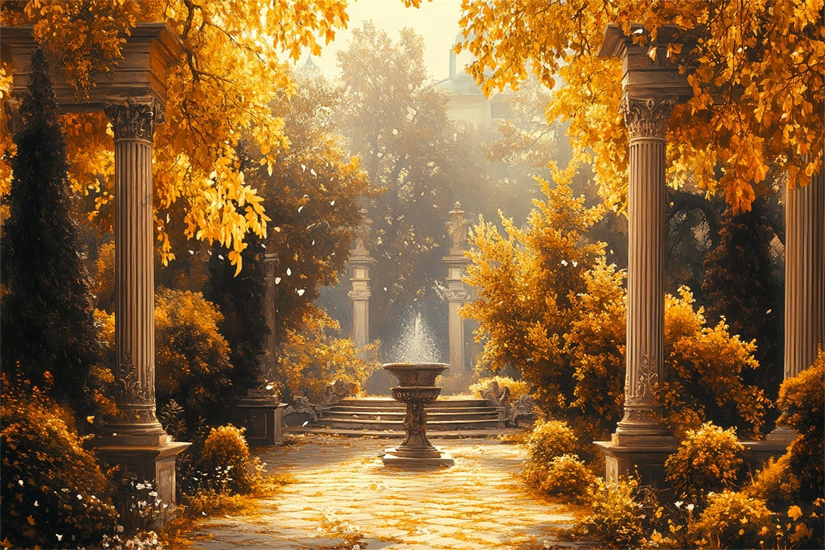 Toile de fond Photo Automne Cour Royale d’Automne CSH6-186