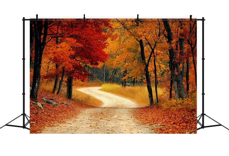 Toile de fond Automne Sentier Rustique dans les Séquoias CSH6-193