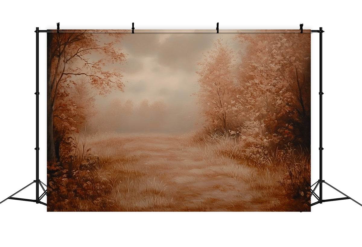 Toile de fond Photo Automne Forêt Sépia et Rêverie CSH6-204