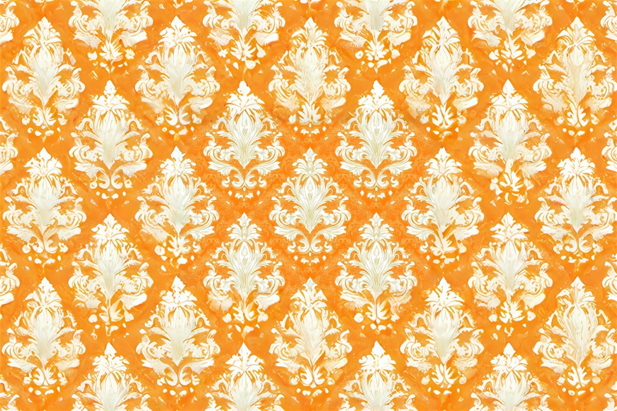 Toile de fond Photo Automne Motif Damassé Vintage CSH6-223
