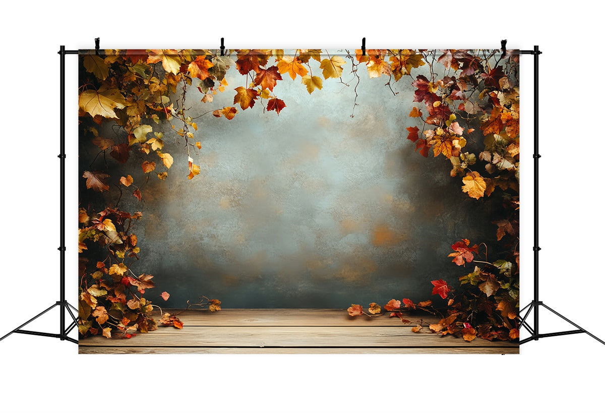 Toile de fond Déco Automne Mur Rustique d’Automne CSH6-227