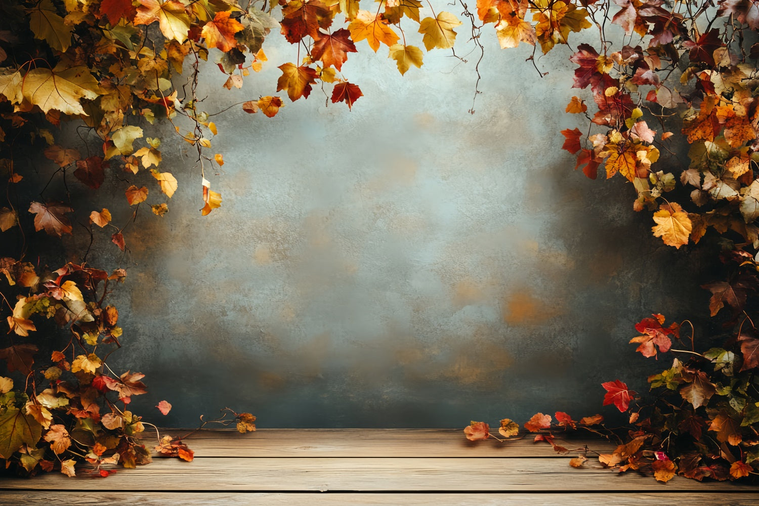 Toile de fond Déco Automne Mur Rustique d’Automne CSH6-227