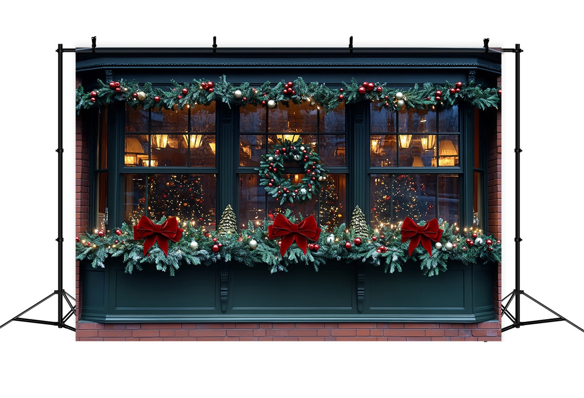 Toile de fond Noël Vitrine de Fête Professionnelle CSH6-251